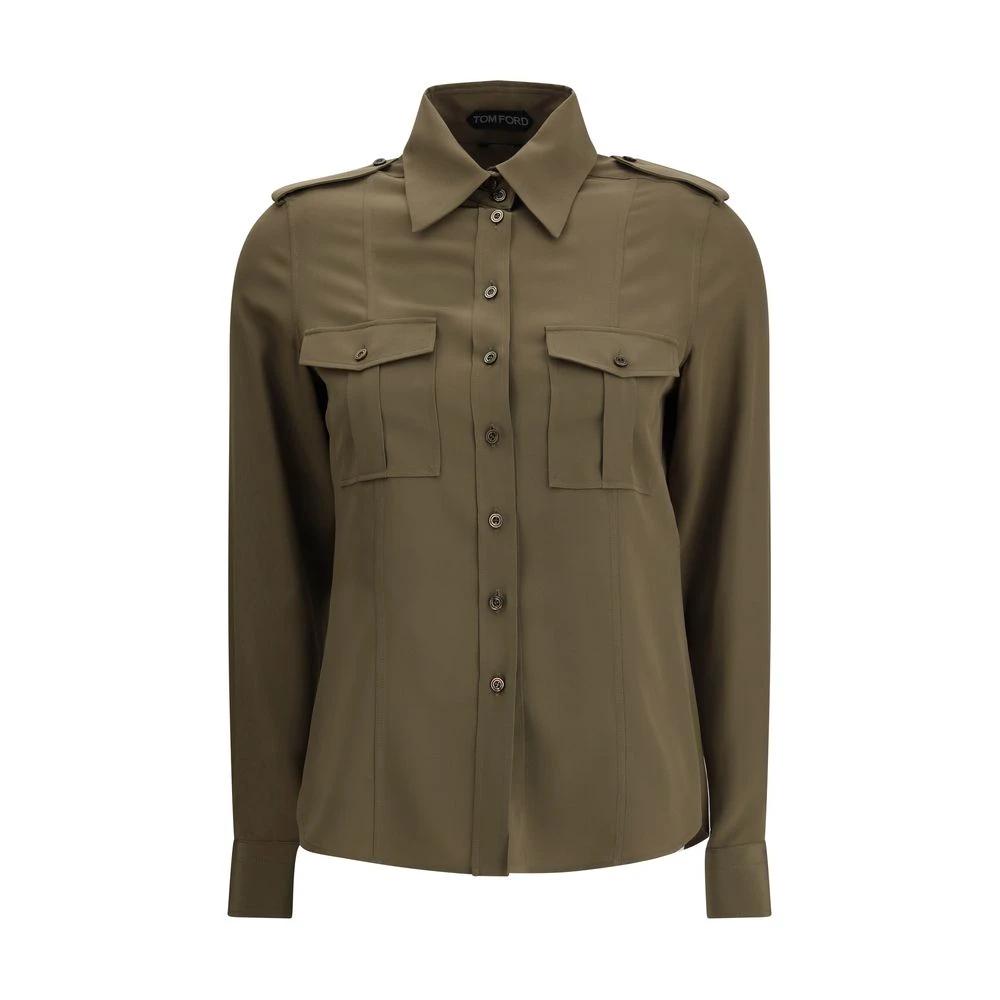 Tom Ford Bicolor Silk Dress Shirt