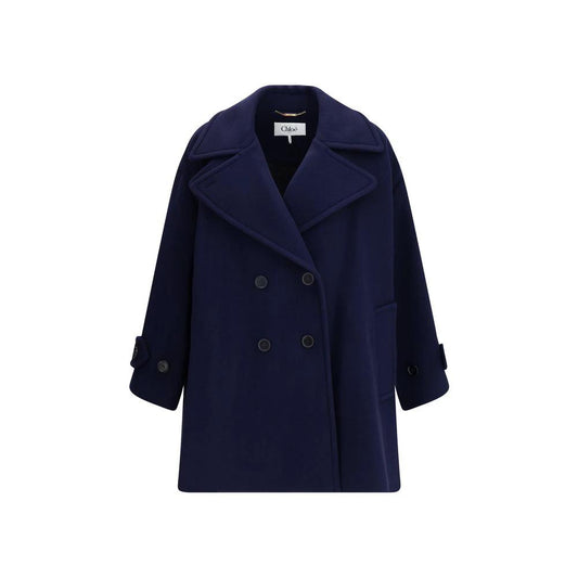 Chloé Blue Wool Coat