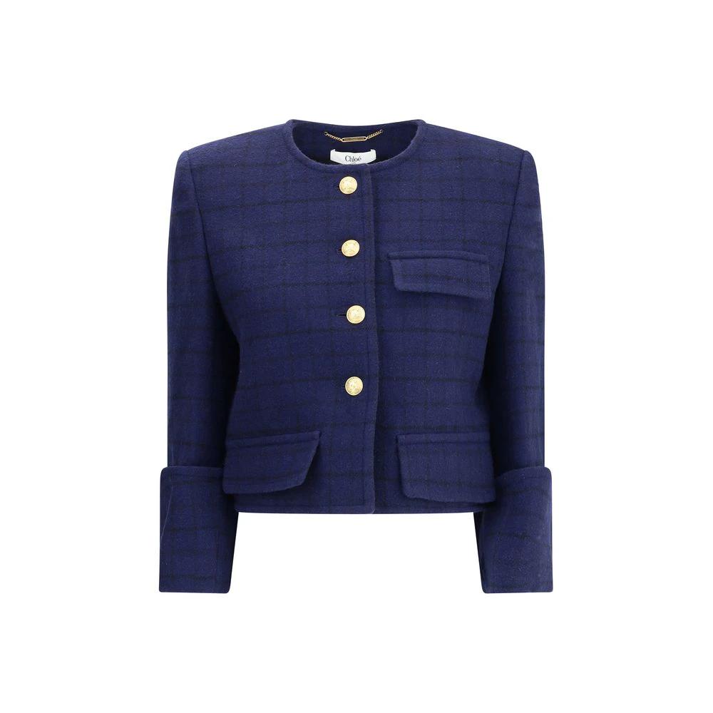 Chloé Blue Wool Coat