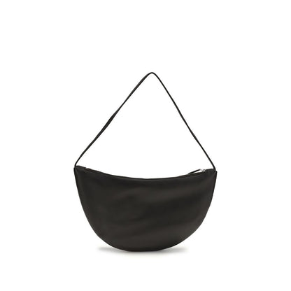 The Row Black Calf Leather Bos Taurus Shoulder Bag