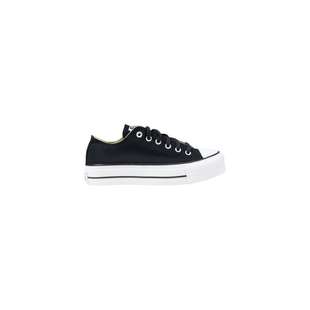 Converse – Sneakers Low-Top Plateforme Tissu Noir | SS26 | Femme