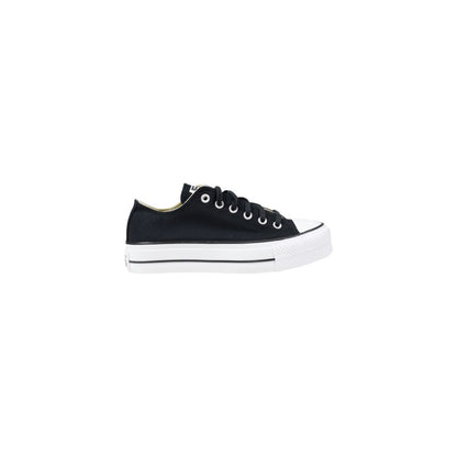 Converse – Sneakers Low-Top Plateforme Tissu Noir | SS26 | Femme