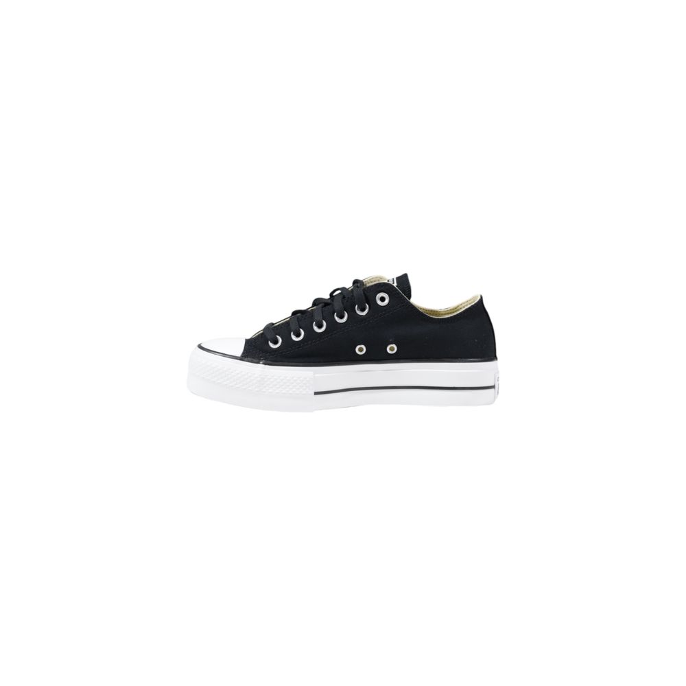 Converse – Sneakers Low-Top Plateforme Tissu Noir | SS26 | Femme