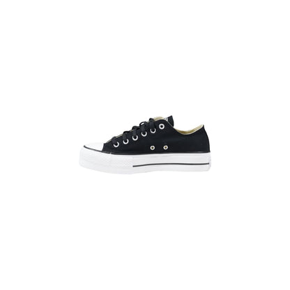 Converse – Sneakers Low-Top Plateforme Tissu Noir | SS26 | Femme