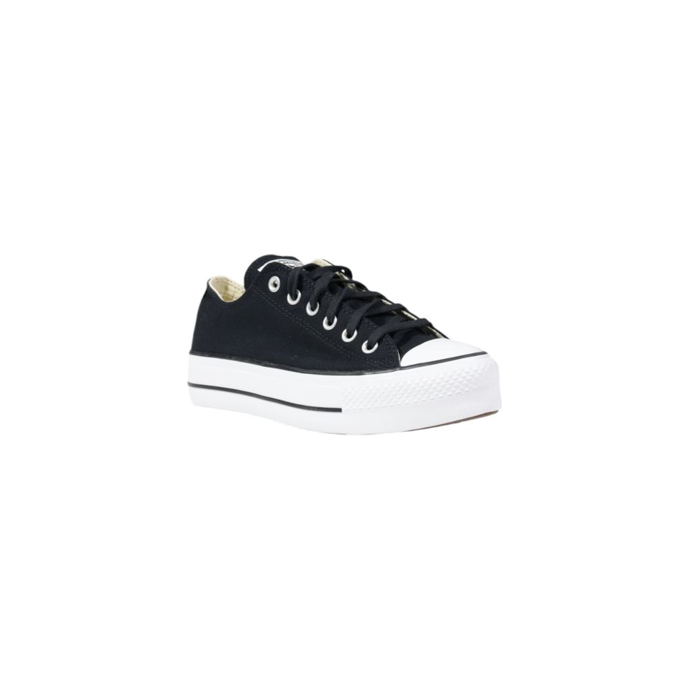 Converse – Sneakers Low-Top Plateforme Tissu Noir | SS26 | Femme