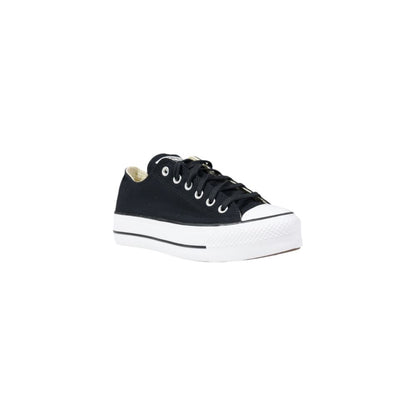 Converse – Sneakers Low-Top Plateforme Tissu Noir | SS26 | Femme