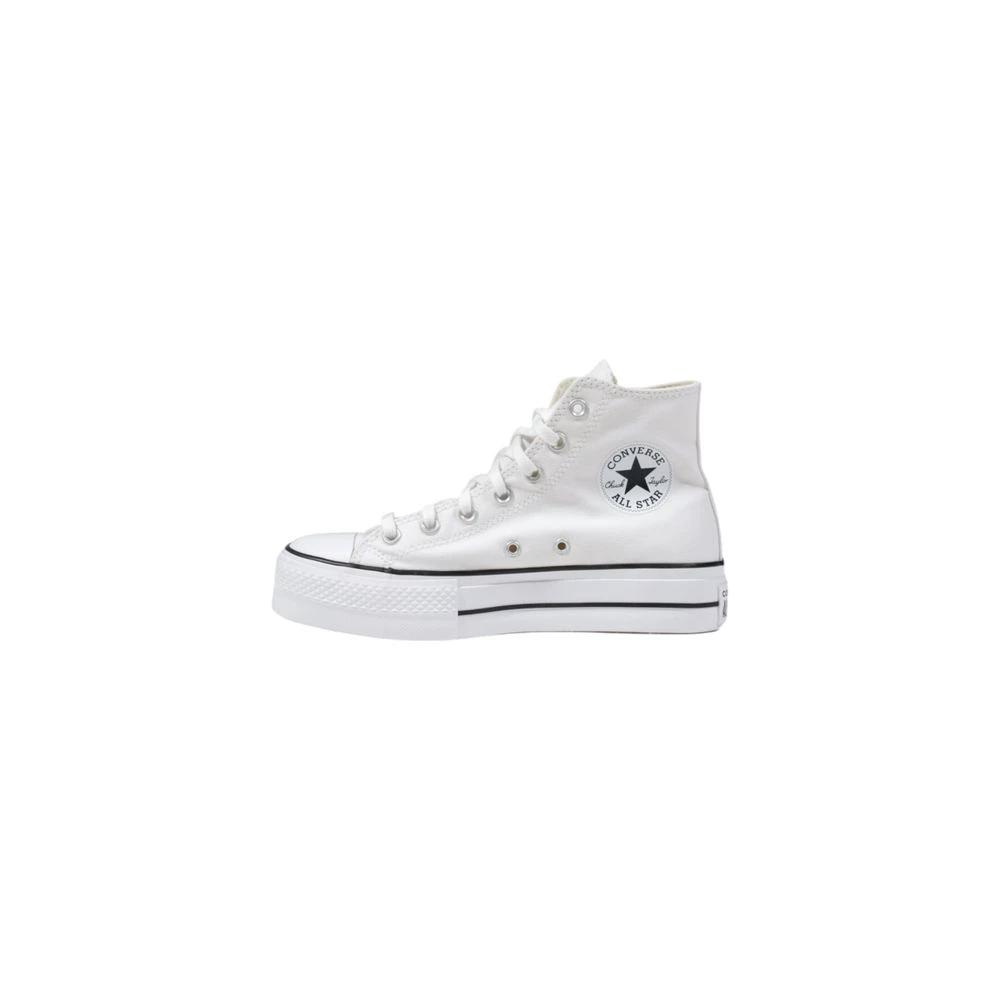 Converse White Polyester Platform Sneakers by Converse
