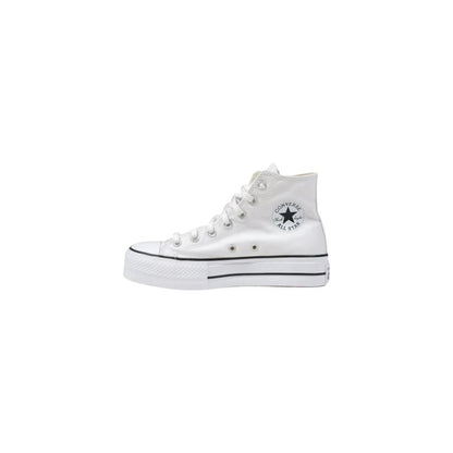 Converse White Polyester Platform Sneakers by Converse