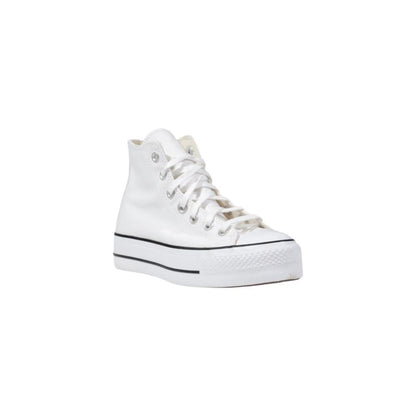 Converse White Polyester Platform Sneakers by Converse