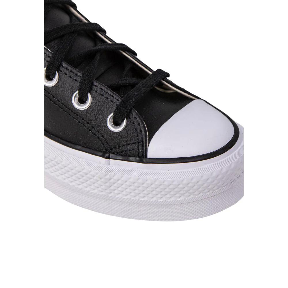 Converse Black Polyethylene Platform Sneakers by Converse