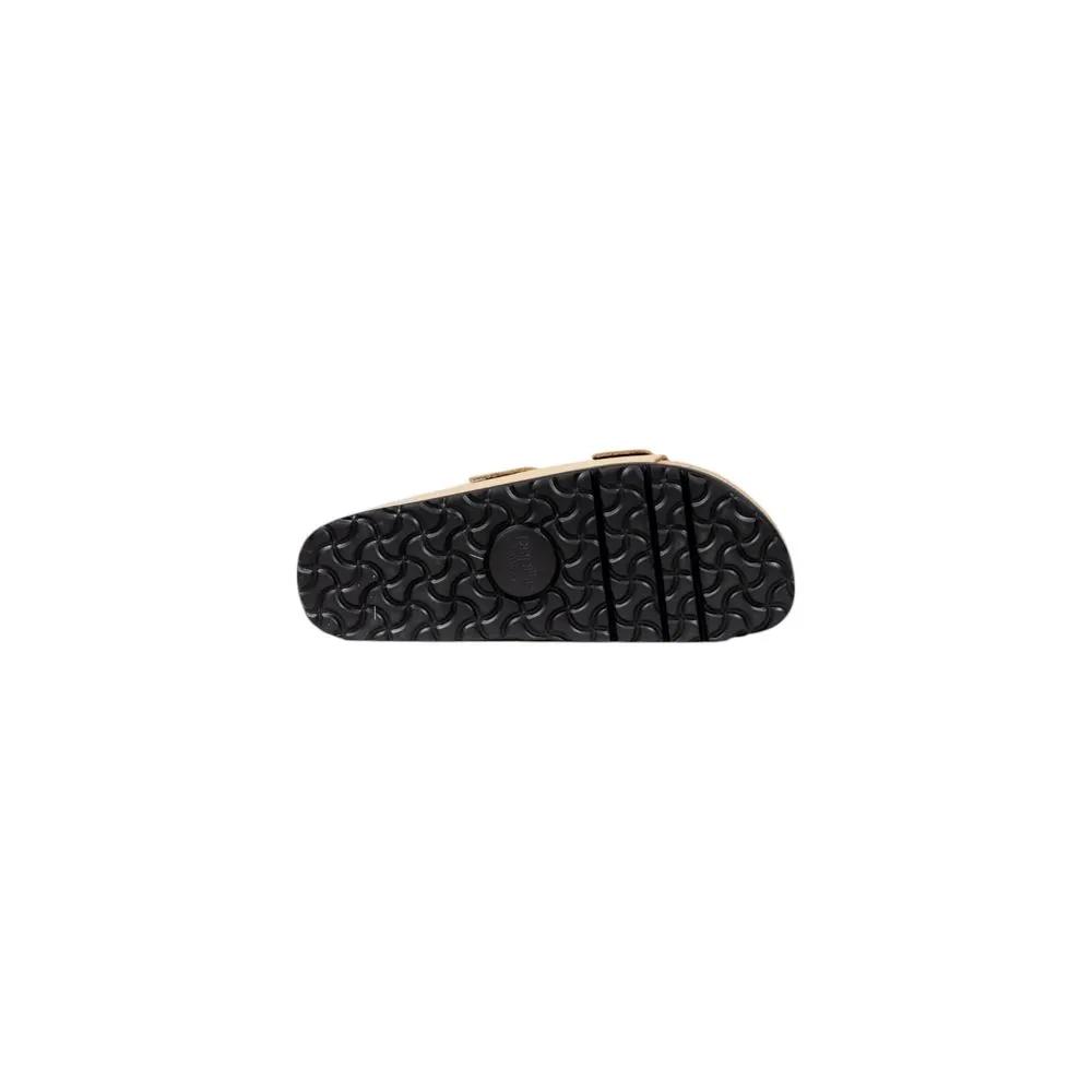 Birkenstock Beige Synthetic Platform Sandals by Birkenstock