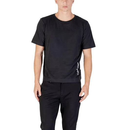 Calvin Klein Sport Black Cotton T-Shirt by Calvin Klein Sport