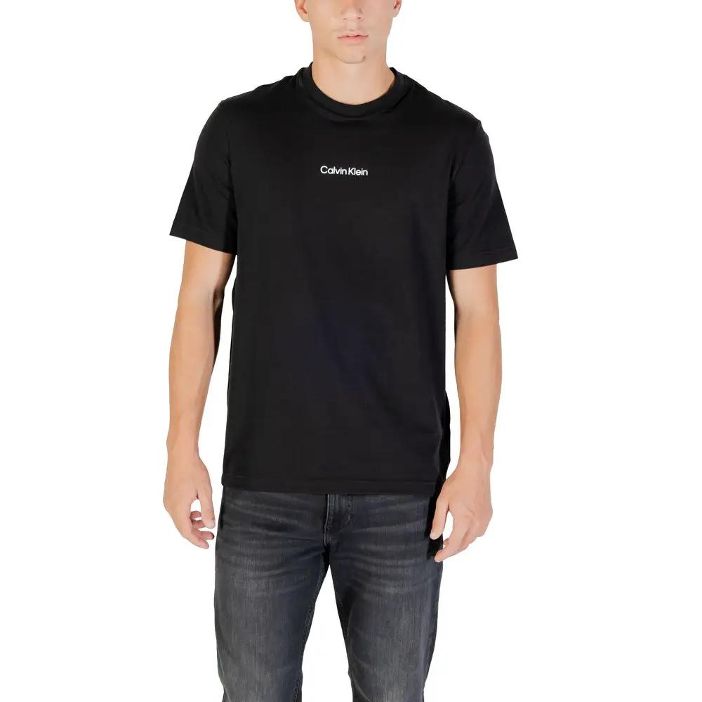 Calvin Klein Sport Black Cotton T-Shirt by Calvin Klein Sport