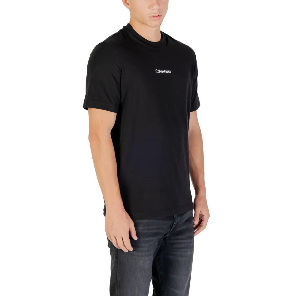 Calvin Klein Sport Black Cotton T-Shirt by Calvin Klein Sport