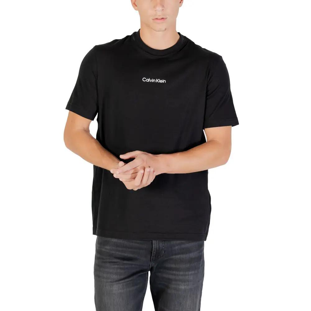 Calvin Klein Sport Black Cotton T-Shirt by Calvin Klein Sport