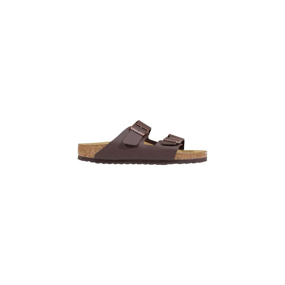 Birkenstock Brown Synthetic Flat Sandals by Birkenstock