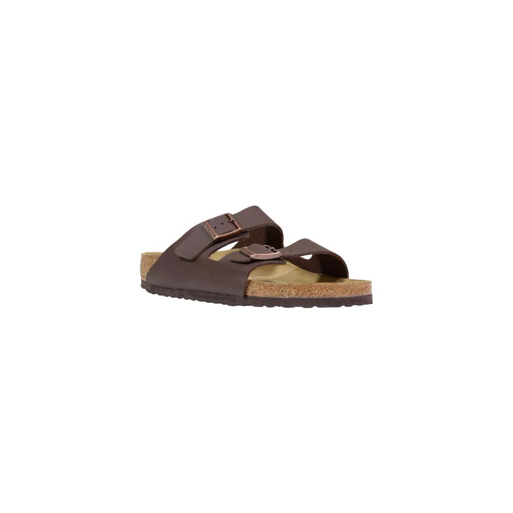 Birkenstock Brown Synthetic Flat Sandals by Birkenstock