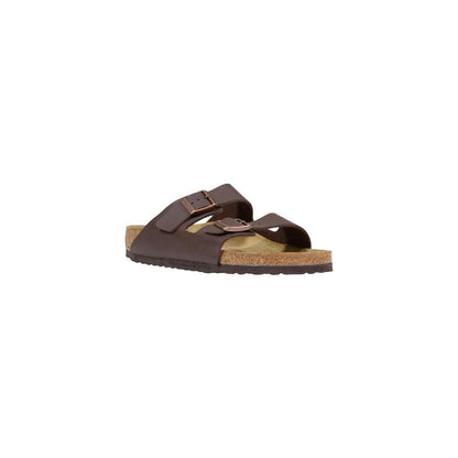 Birkenstock Brown Synthetic Flat Sandals by Birkenstock