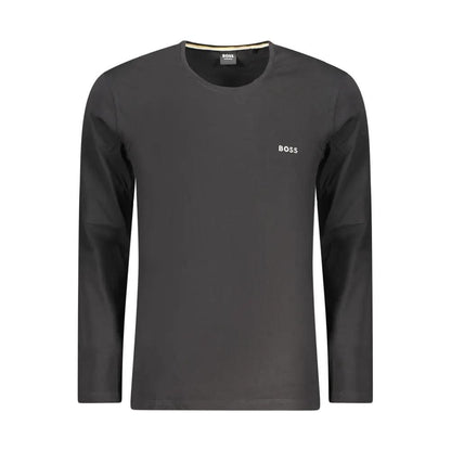Hugo Boss Black Cotton Men T-Shirt by Hugo Boss