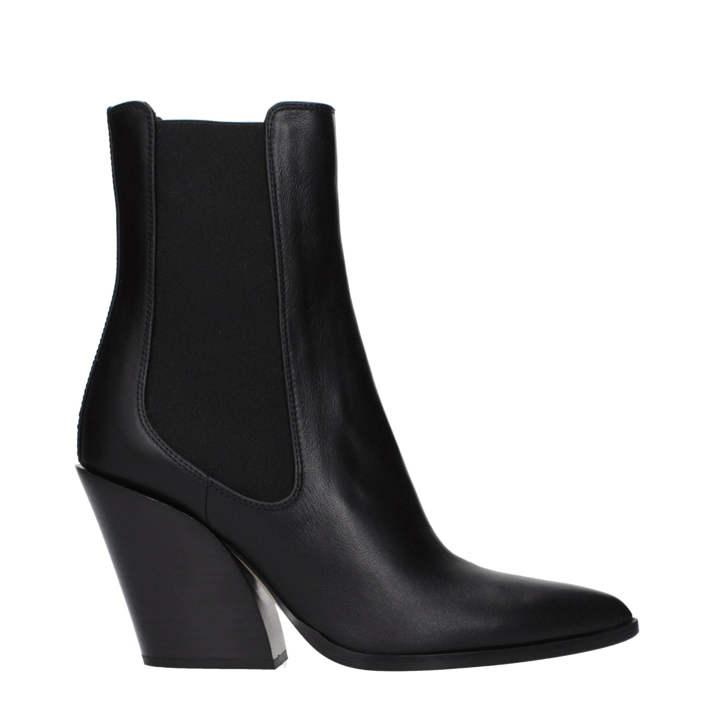 Jimmy Choo Black Leather Ankle Boots