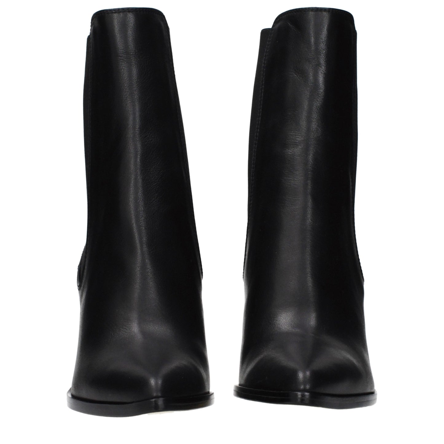 Jimmy Choo Black Leather Ankle Boots