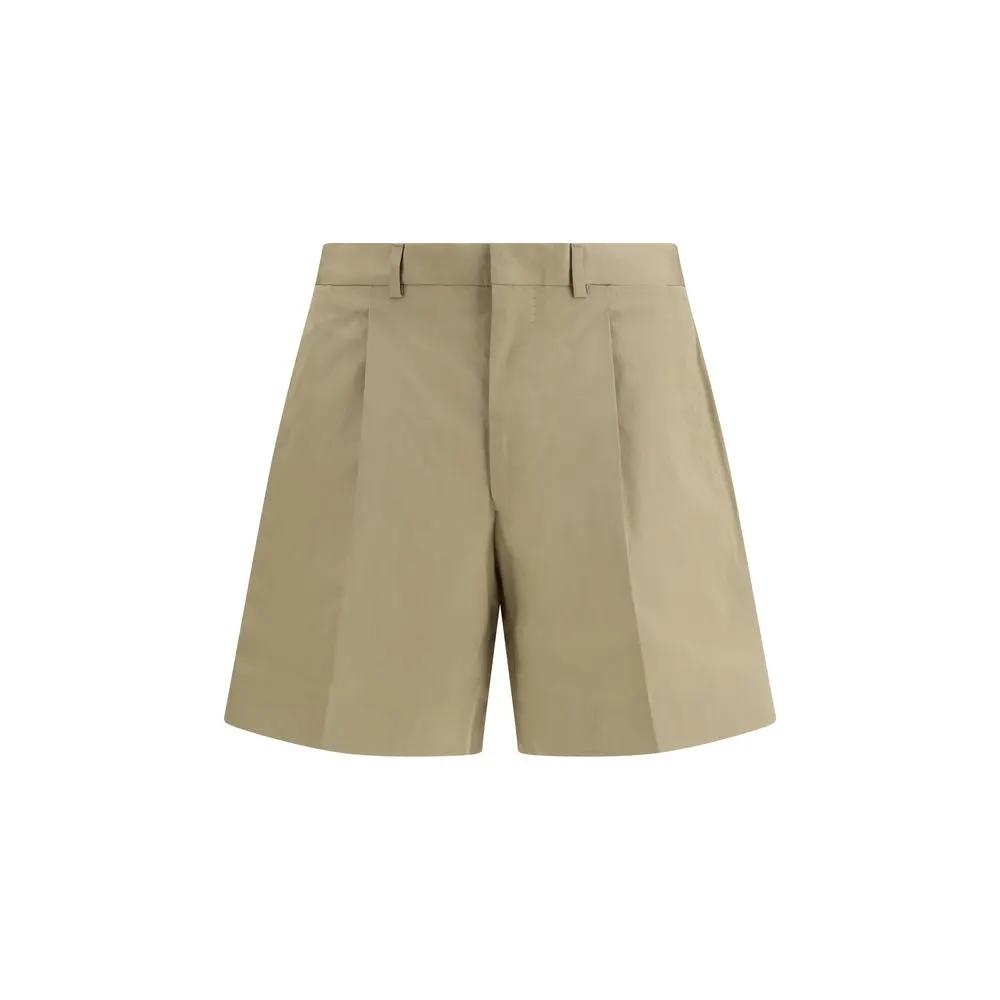 Prada Beige Cotton Bermuda Shorts by Prada