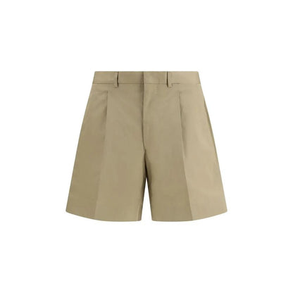 Prada Beige Cotton Bermuda Shorts by Prada