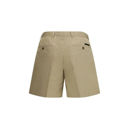 Prada Beige Cotton Bermuda Shorts by Prada