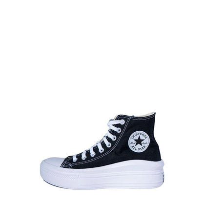 Converse Black Cotton Platform Sneakers by Converse