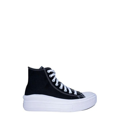 Converse Black Cotton Platform Sneakers by Converse
