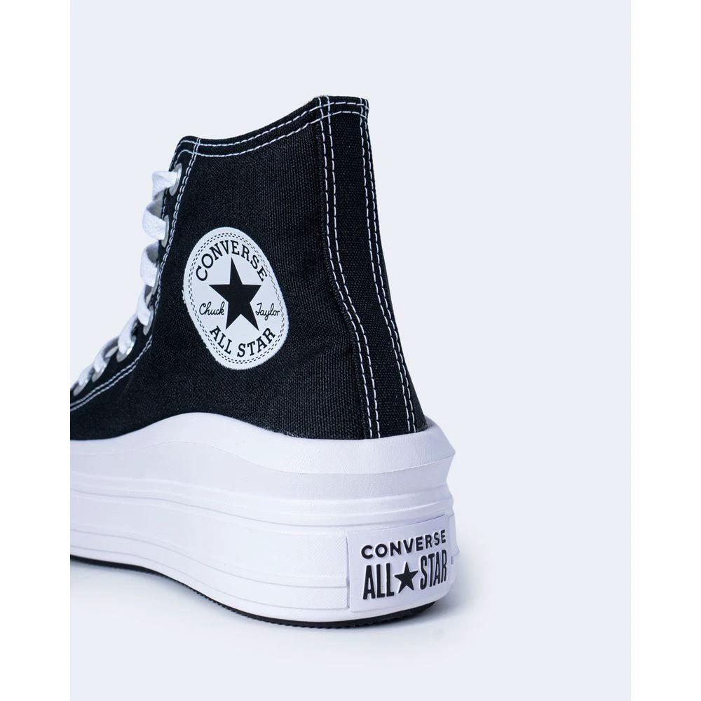 Converse Black Cotton Platform Sneakers by Converse