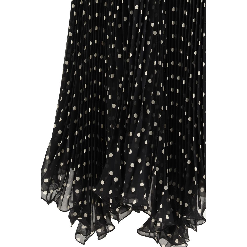 Valentino Black Silk Skirt