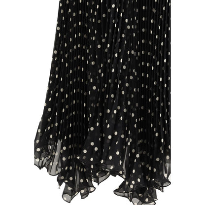 Valentino Black Silk Skirt