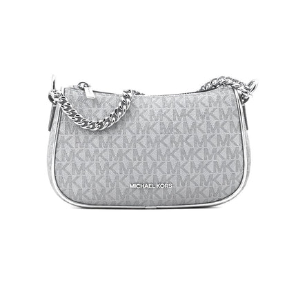 Michael Kors Gray Canvas Shoulder Bag