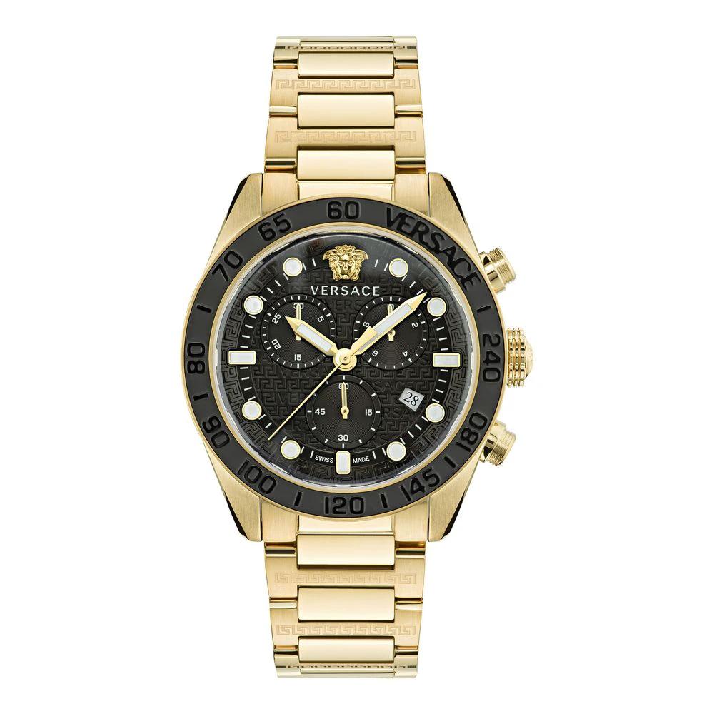 Versace Gold Stainless Steel Dress Watch by Versace