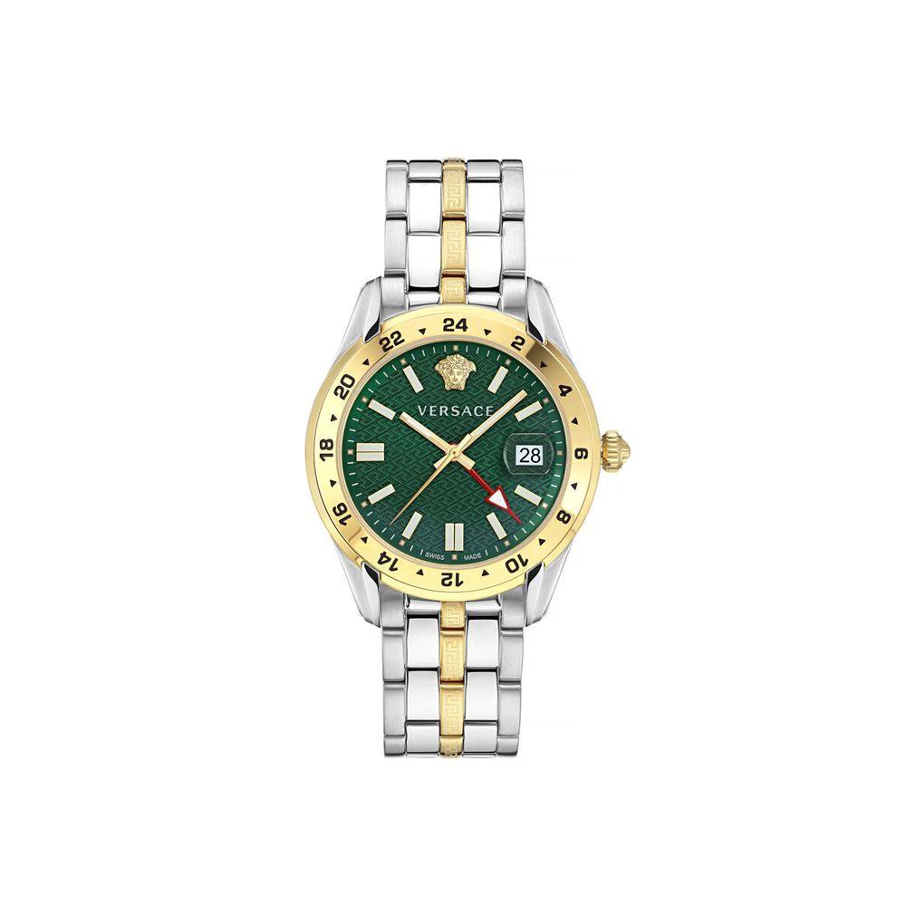 Versace Gray Stainless Steel Dress Watch by Versace