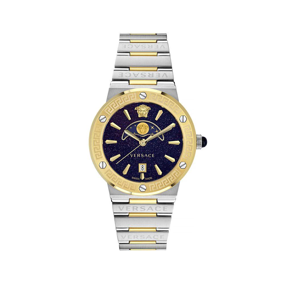 Versace Gray Stainless Steel Dress Watch by Versace
