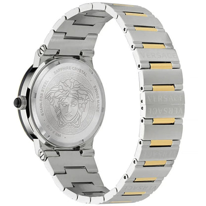Versace Gray Stainless Steel Dress Watch by Versace