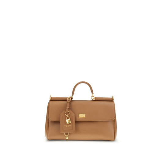 Dolce & Gabbana Beige Calf Leather Bos Taurus Shoulder Bag