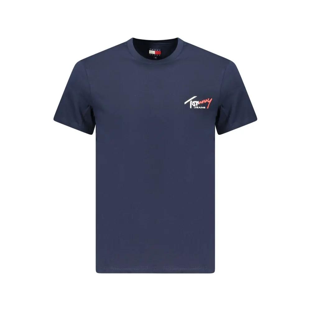 Tommy Hilfiger Blue Cotton Men T-Shirt by Tommy Hilfiger