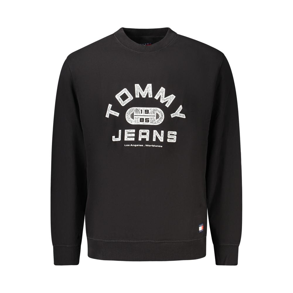 Sweat-shirt Tommy Hilfiger homme en coton noir – TO-43094