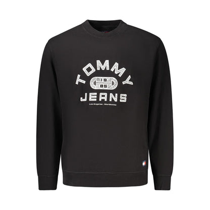 Sweat-shirt Tommy Hilfiger homme en coton noir – TO-43094