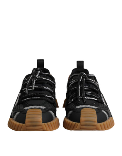 Baskets Dolce & Gabbana homme NS1 en matières mixtes noir et marron – MV8437