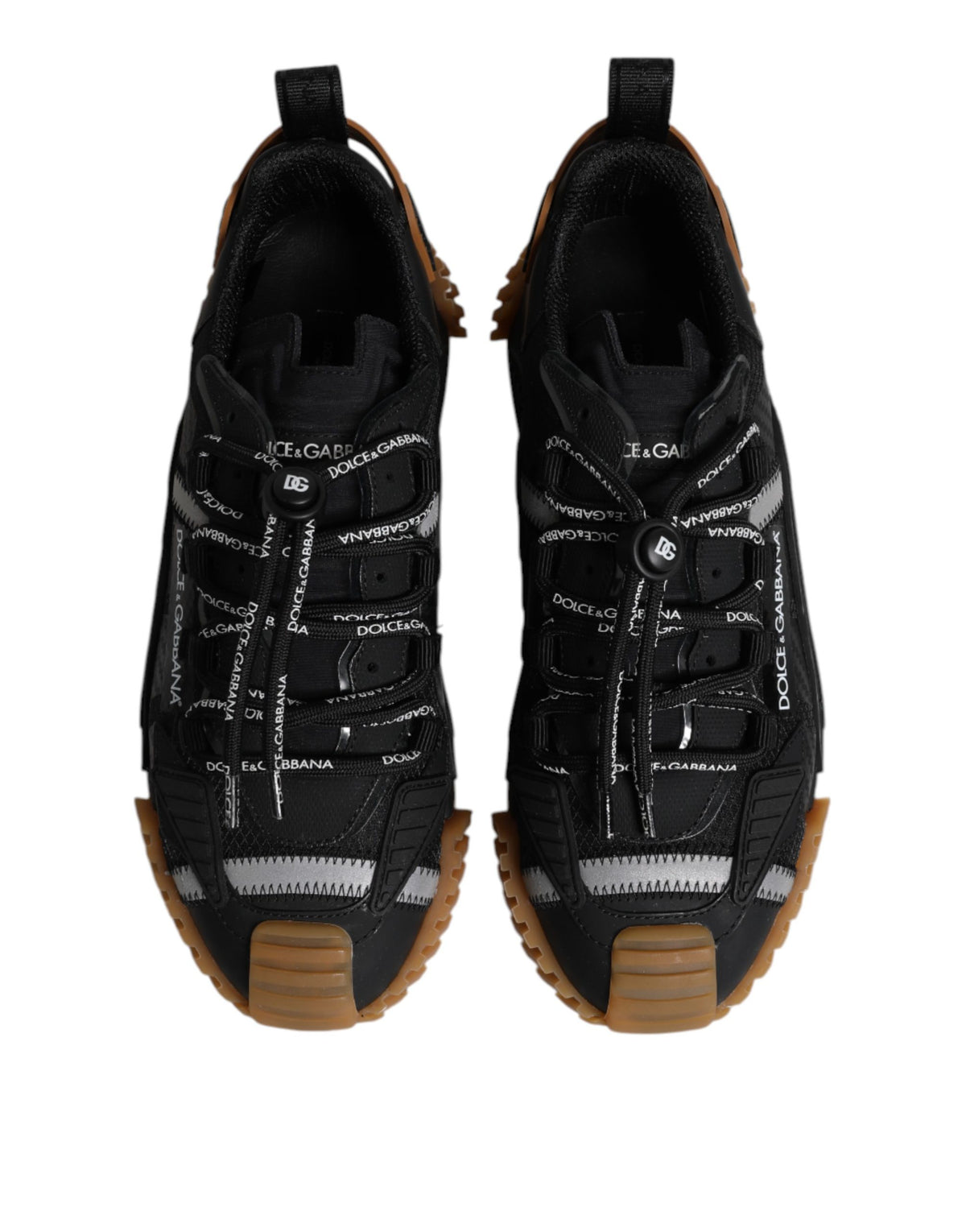 Baskets Dolce & Gabbana homme NS1 en matières mixtes noir et marron – MV8437