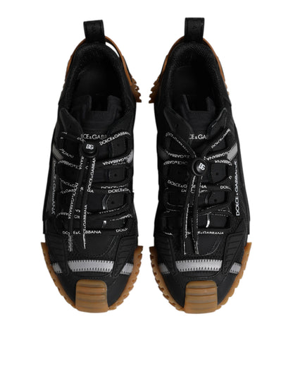 Baskets Dolce & Gabbana homme NS1 en matières mixtes noir et marron – MV8437