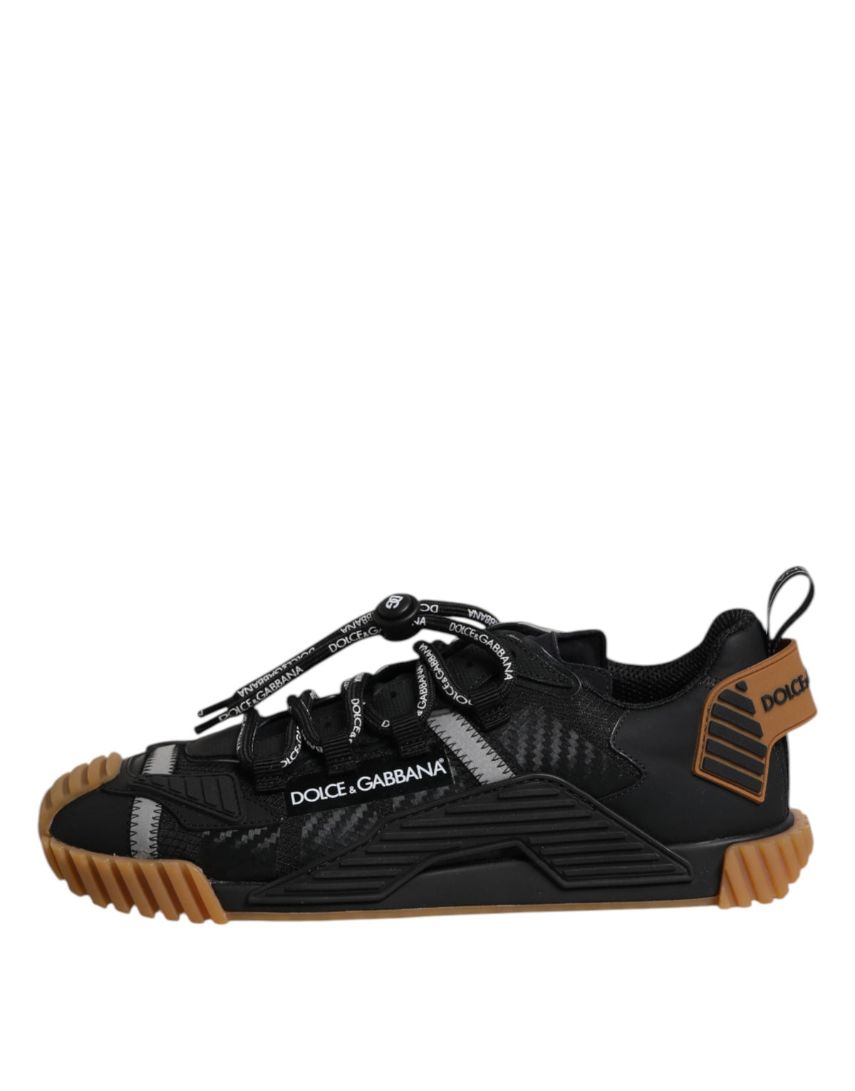Baskets Dolce & Gabbana homme NS1 en matières mixtes noir et marron – MV8437