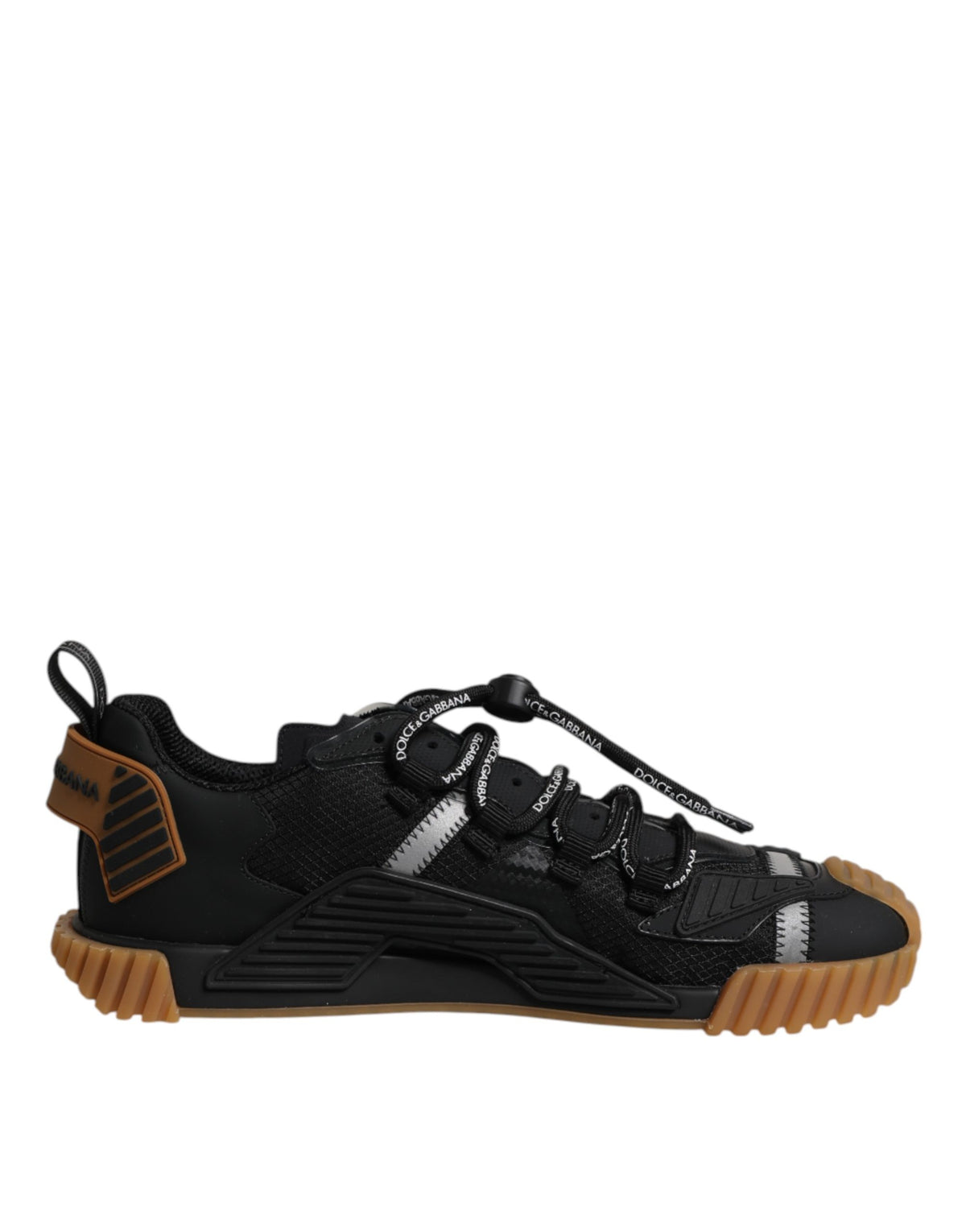Baskets Dolce & Gabbana homme NS1 en matières mixtes noir et marron – MV8437