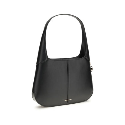Michael Kors Black Calf Leather Bos Taurus Shoulder Bag