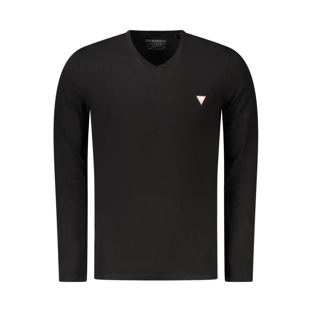 Guess Jeans Black Cotton Men T-Shirt by Guess Jeans