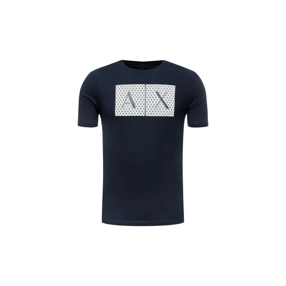 Armani Exchange Blue Cotton T-Shirt by Armani Exchange